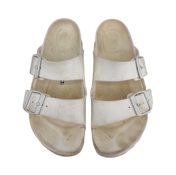 Birkenstock White Waterproof Arizona Sandals, Size 38 - Picture 2 of 7